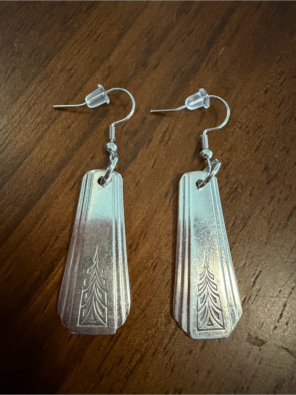 Silverware Drop Earrings